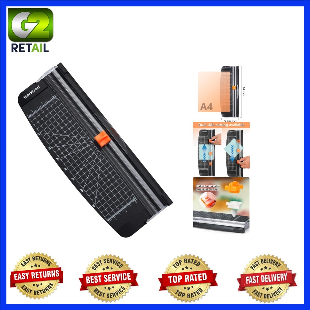 Durable Lightweight Paper Trimmer for Labels & Projects - A4 Cutting Board