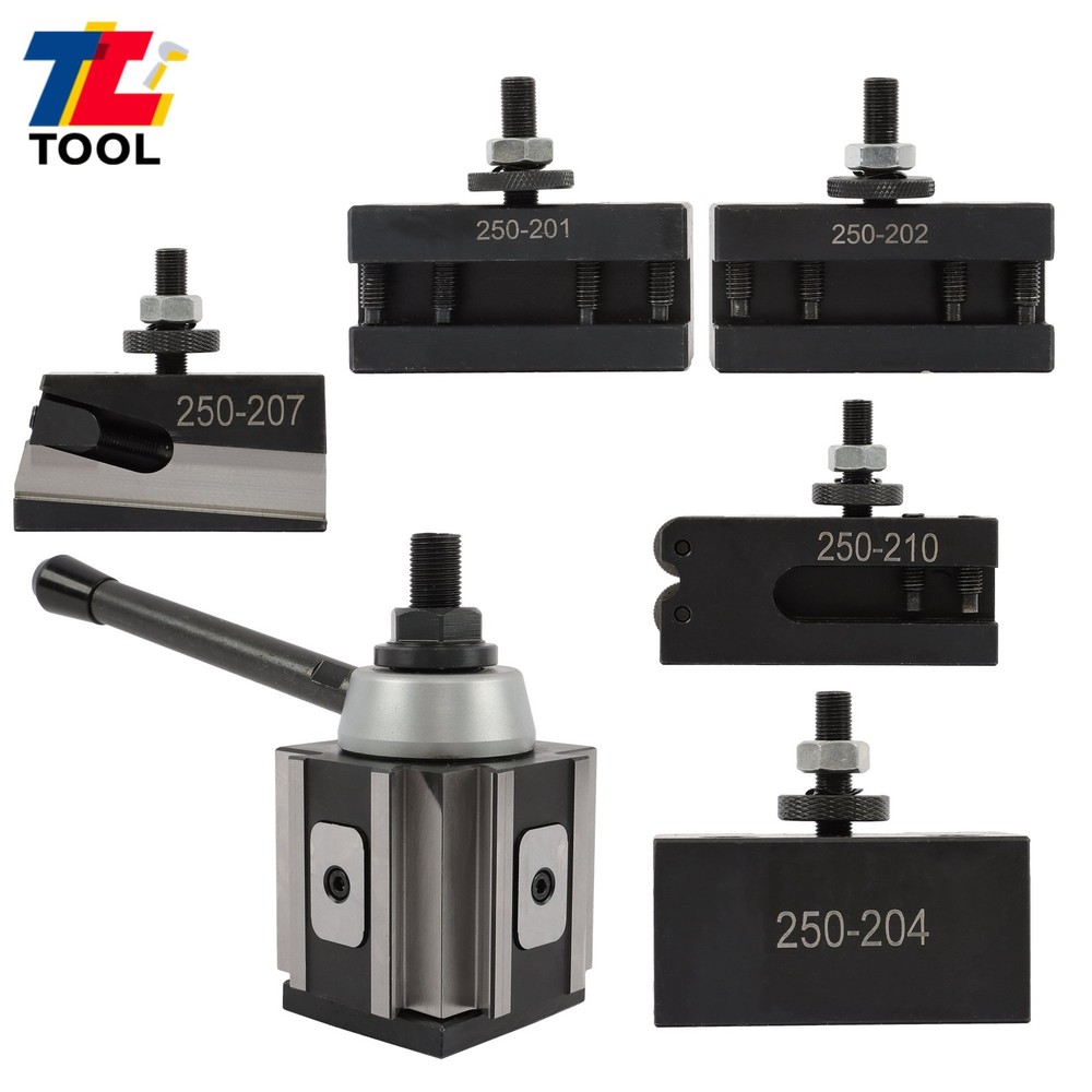 6 Pack BXA Quick Change Toolpost 250-200 Complete Set for Machining