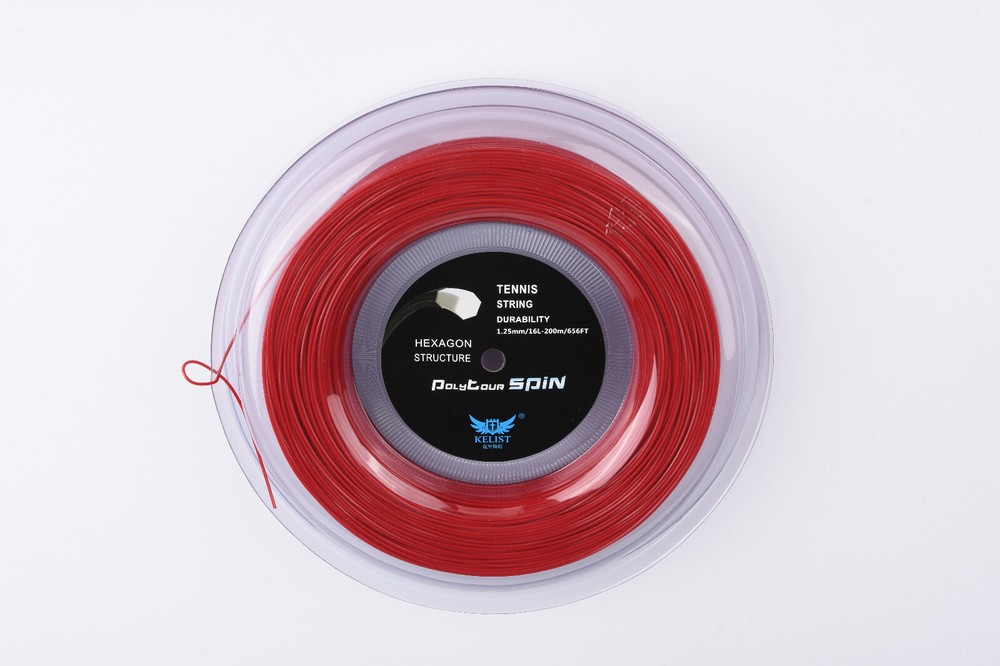 Quality Hexagon String 200M Tennis Racquet String Red Color