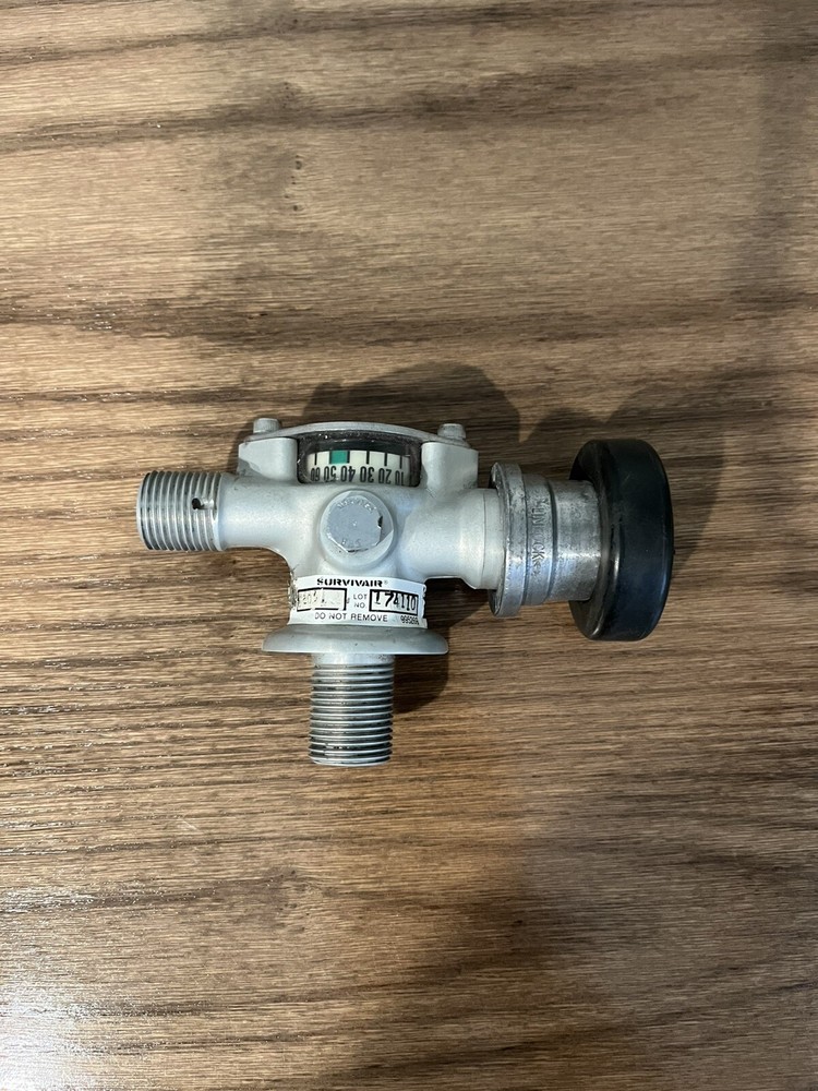 Hi Pressure Air Tank SCBA Valve Regulator. Untested / Missing Cap