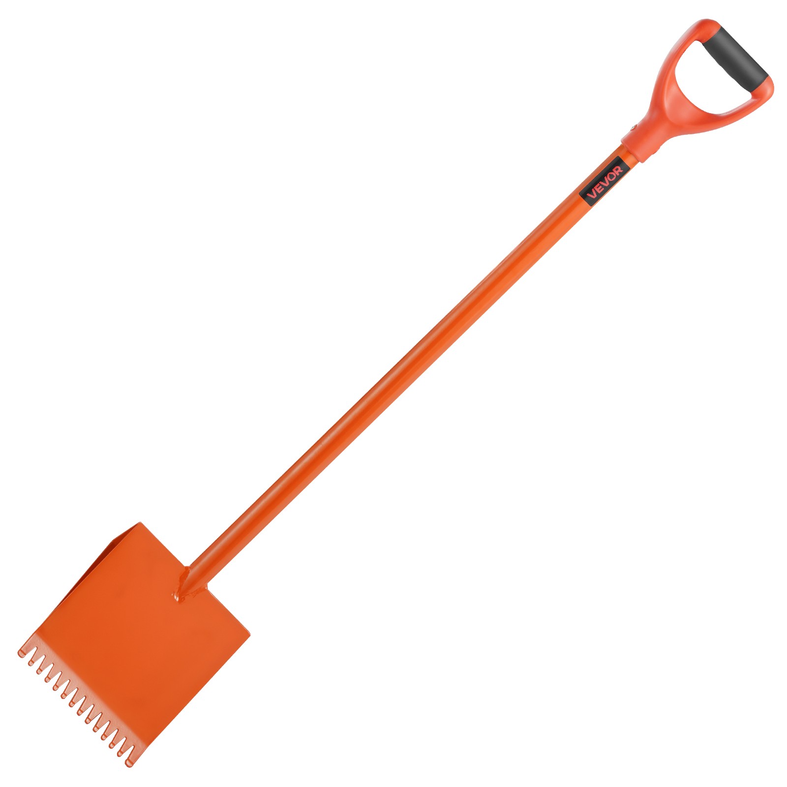 VEVOR Shingle Shovel 4 Pack D-Grip Handle Roof Ripper Steel Lightweight Orange