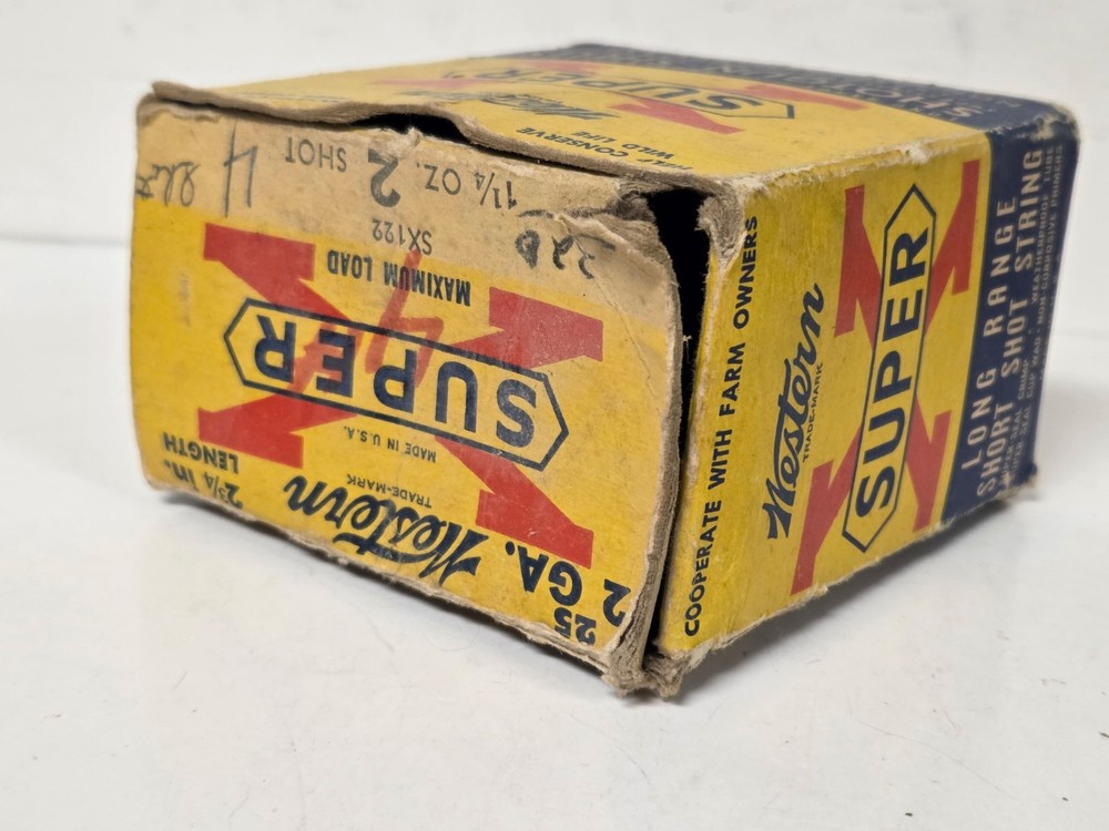 Empty Western Super X 12 Ga Shotgun Shell Box