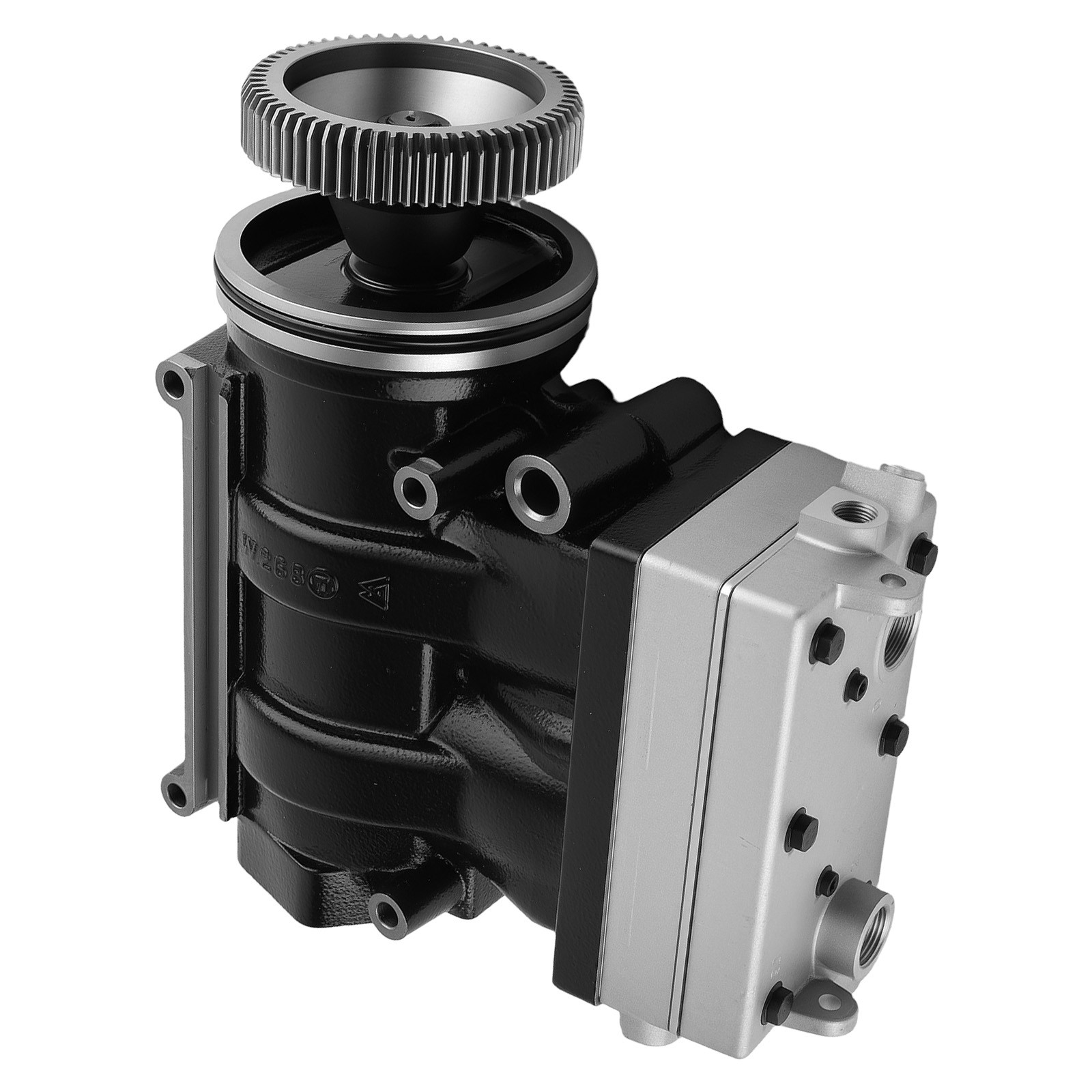 Truck Air Brake Compressor for Paccar 1977704PRX 1977704 1805490 Aluminum & Iron