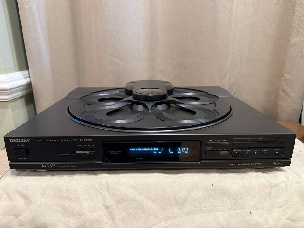 💙Technics SL-PC505 Audio 5 CD Carousel Compact Disc Player~Full Tested