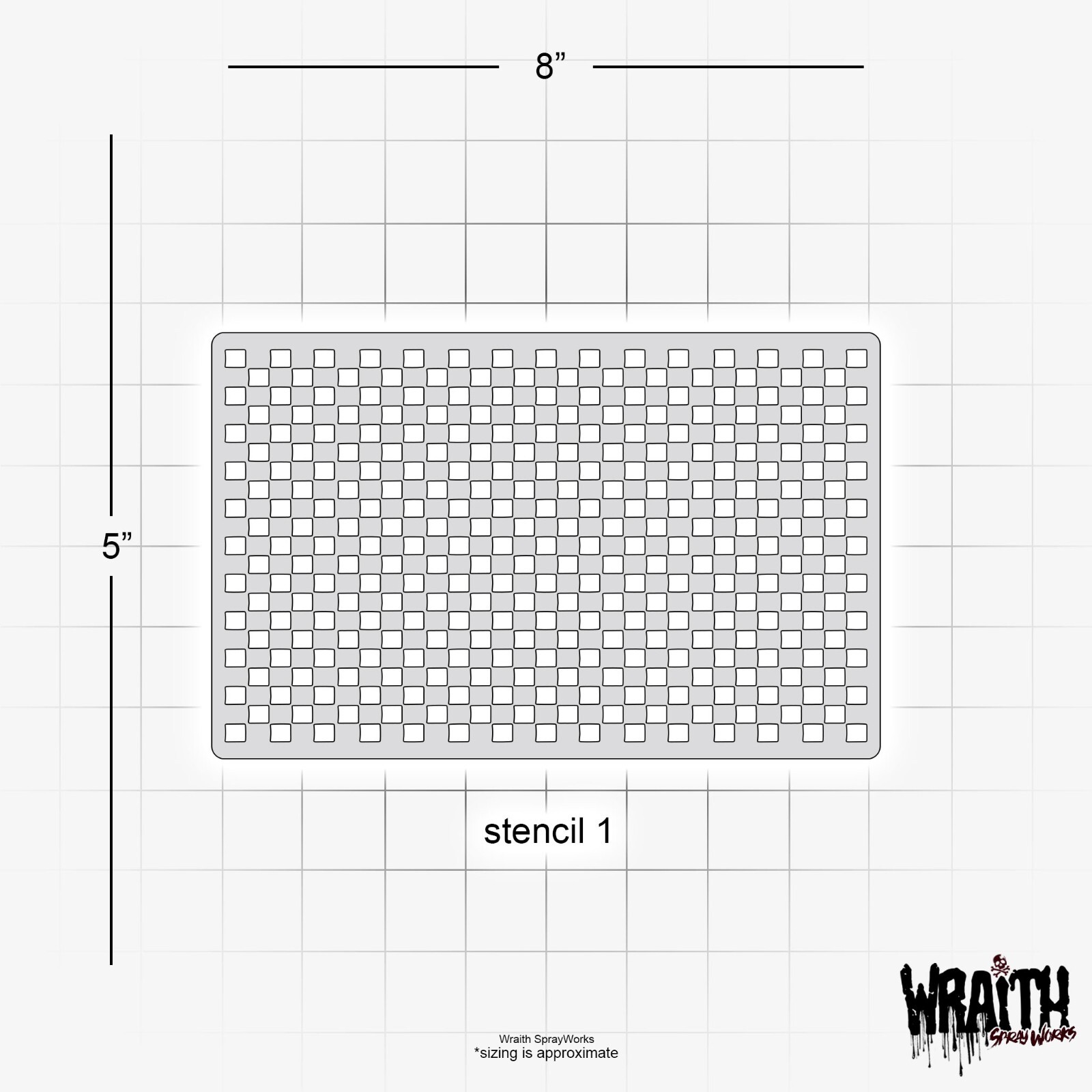 Carbon Fiber Set - Reusable Airbrush Stencil Template