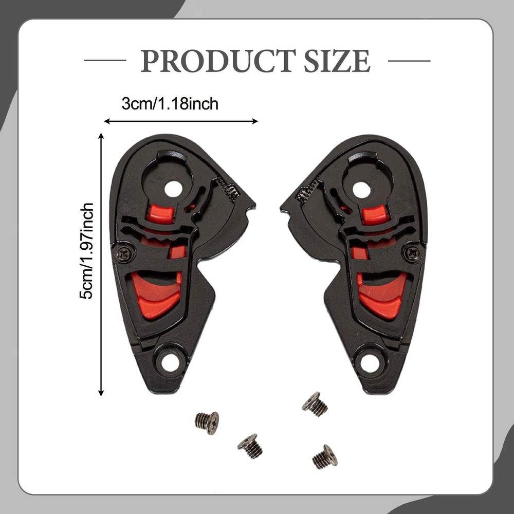 2 Pieces Helmet Visor Base Accessory Replace Parts Simple Installation