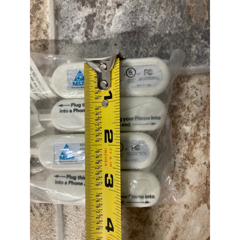DELTA Microfilter DSL Phone Line Adapter 4 Pack