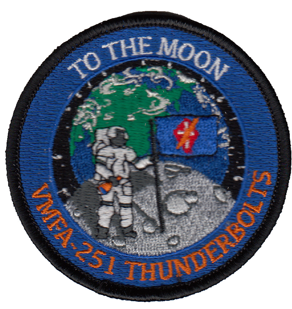 VMFA-251 THUNDERBOLTS TO THE MOON SHOULDER PATCH