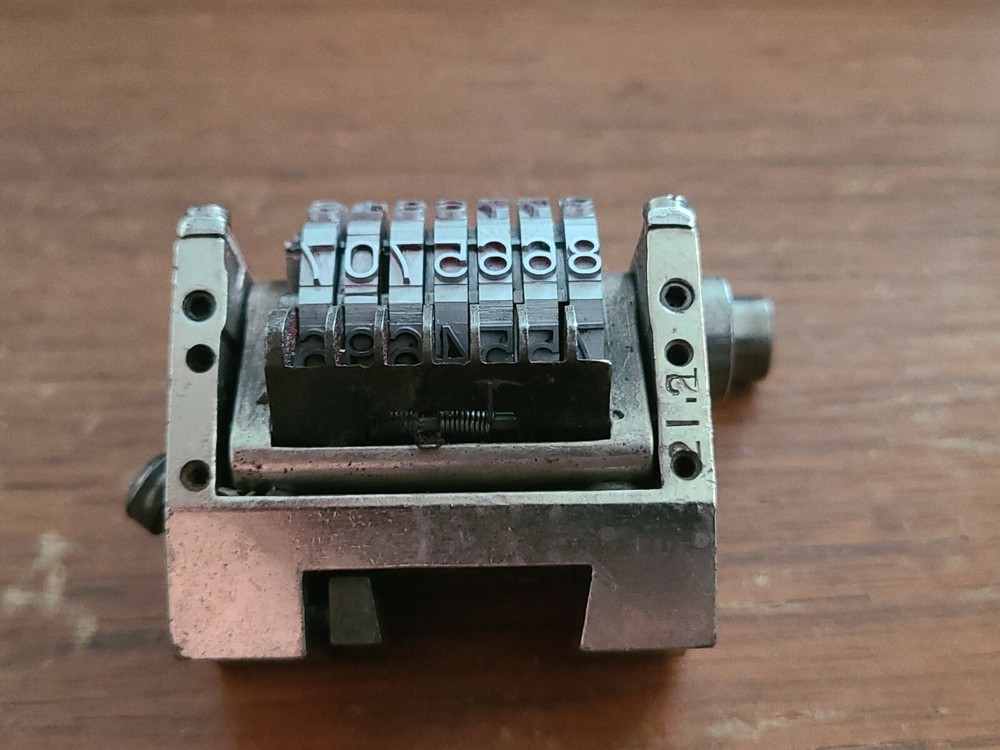 ATLANTIC Rotary Straight Backward Numbering Machine for MONA, auto return