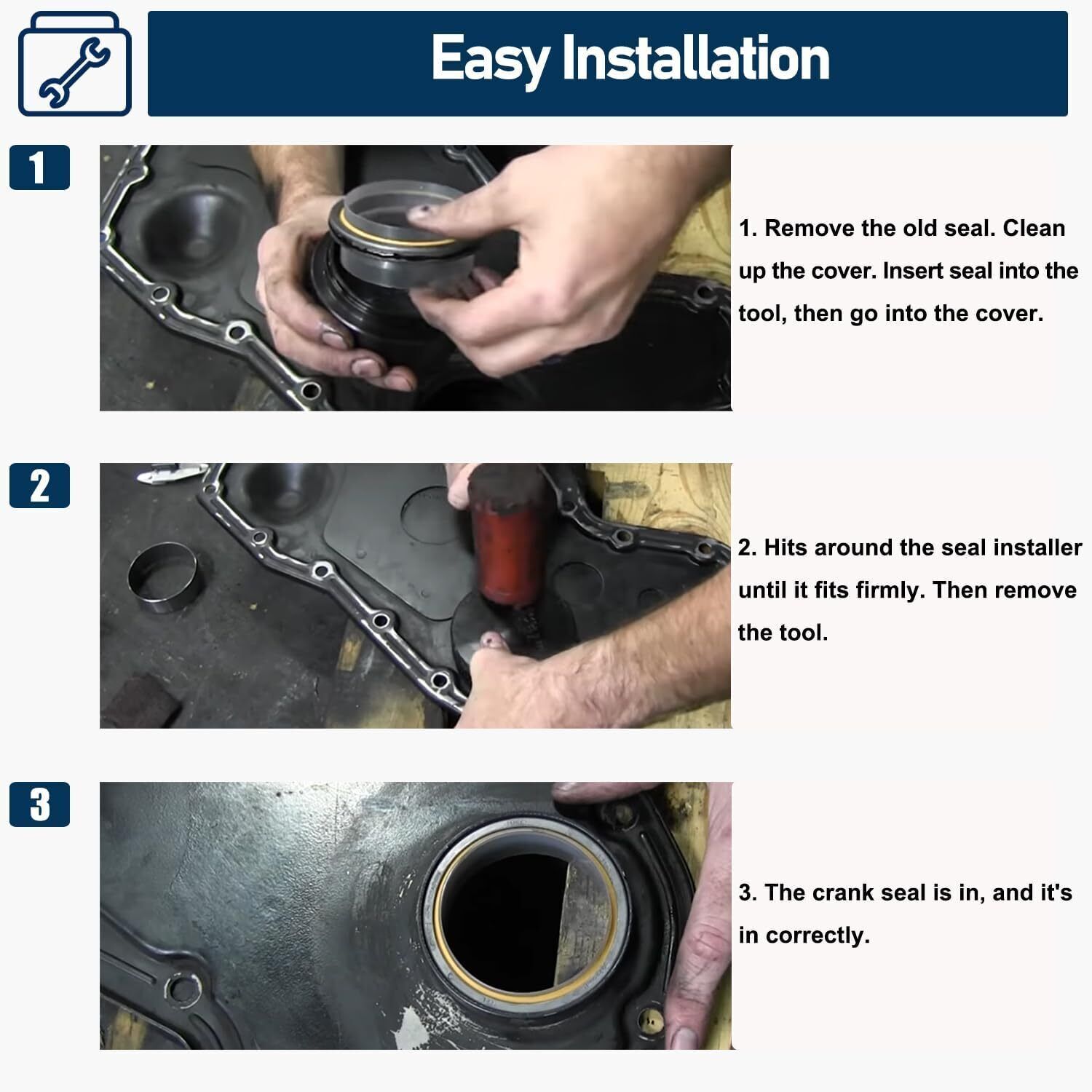 Front Cover Crankshaft Seal & Wear Sleeve Tool 3824498 Dodge Cummins 5.9L 6.7L
