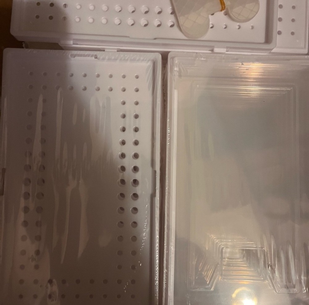 12 Pack Large Shoe Storage Boxes Stackable Clear Shoe Organizer Bins White NEW
