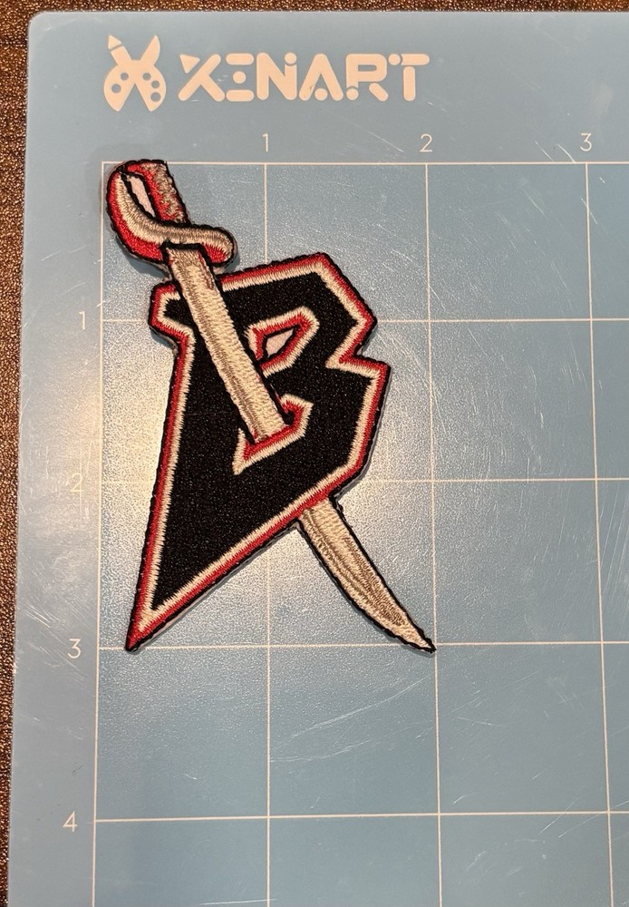 Embroidered Throwback Sabres B With Sword Patch