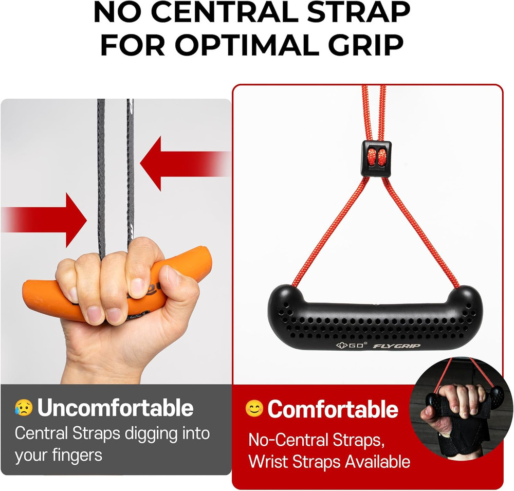 Fly Grip Pull Up Handles for Neutral Grip & LAT Pull Down Attachments – Perfect