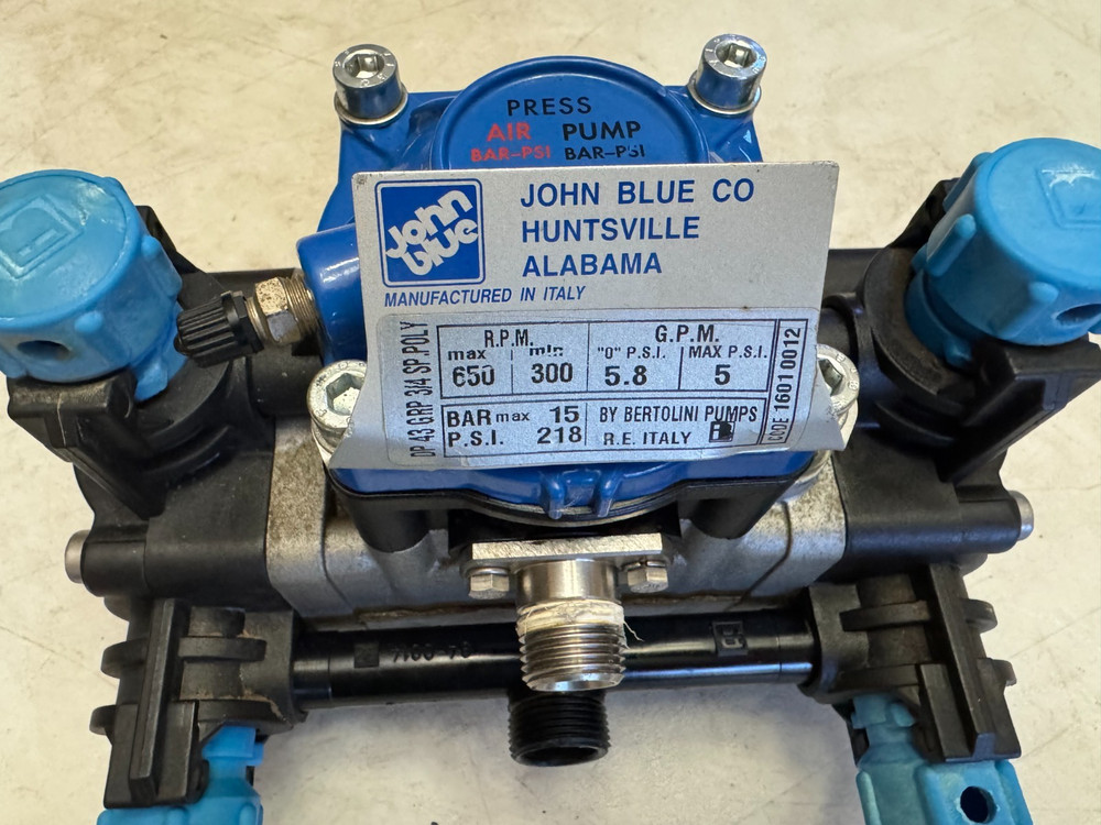 JOHN BLUE Poly Diaphragm Pump DP-43-FP