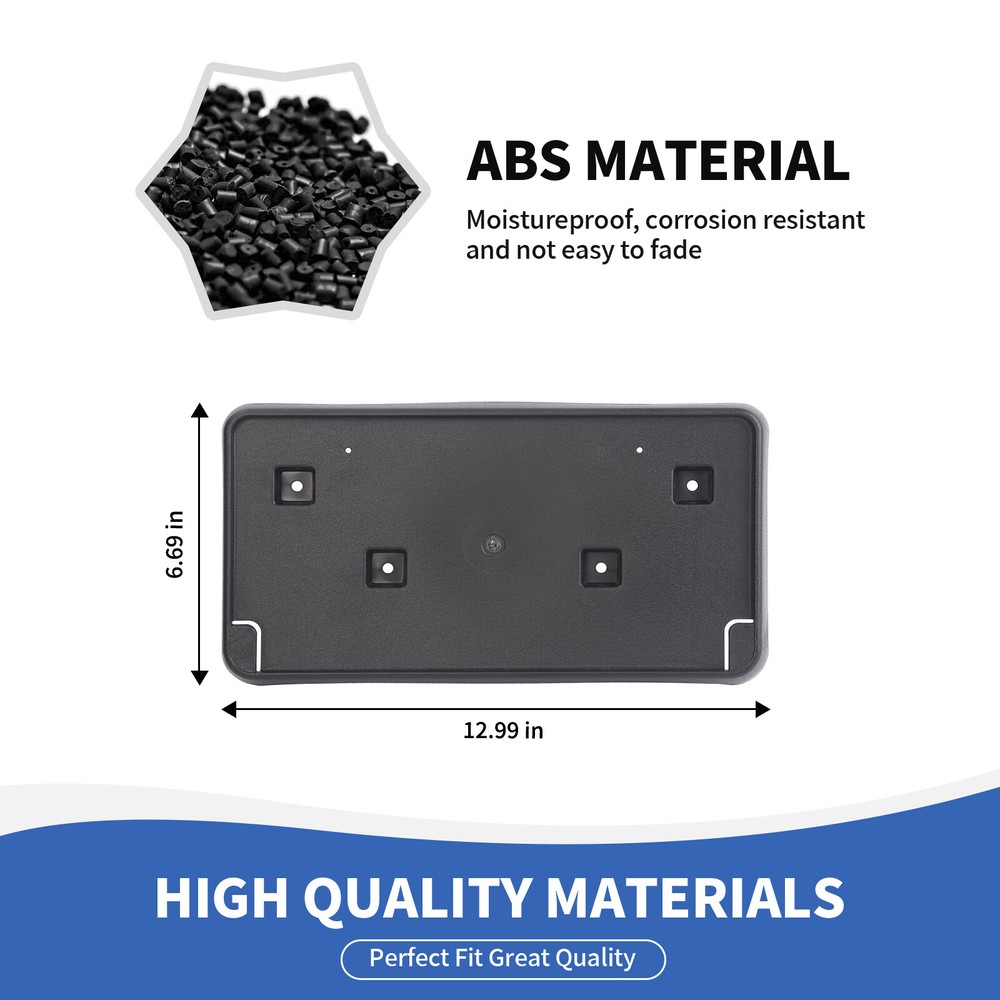 Front License Plate Frame Mount Bracket Holder For 2017-2023 Jeep Grand Cherokee