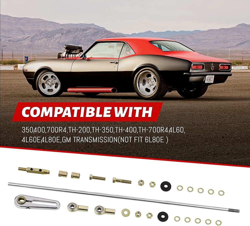 Universal Adjustable Column Shift Linkage Kit For 350 400 700R4 GM Transmissions