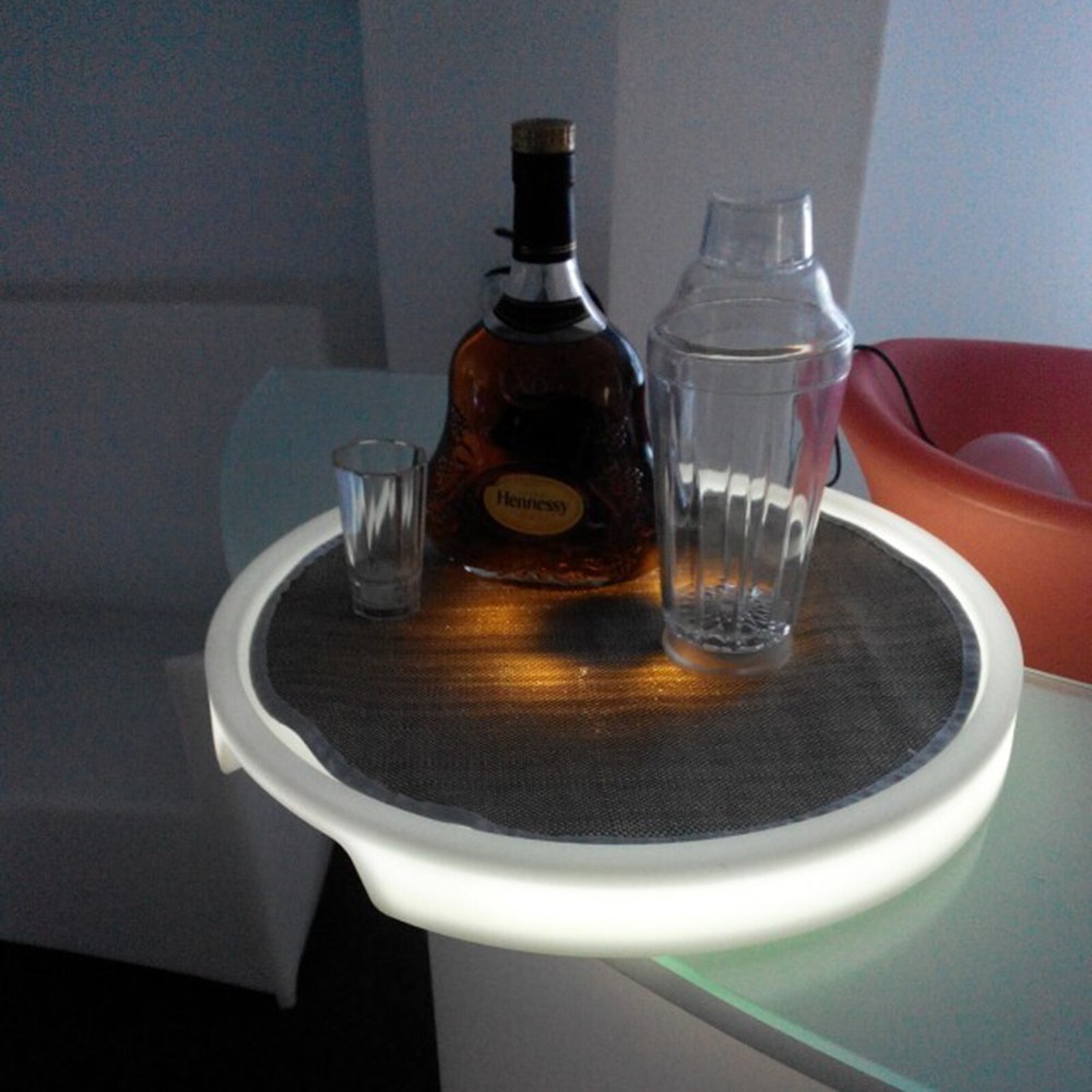 LED Light Wine Bottle Tray 2000mah 16 Fixed Colors&4 Color Changes Waterproof