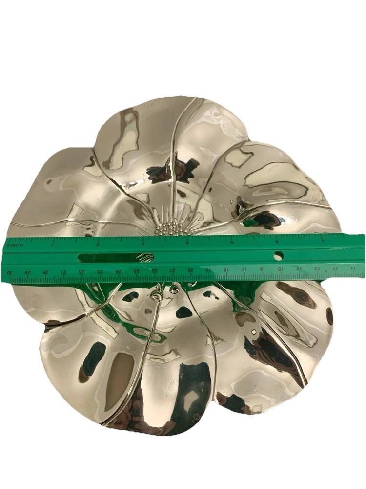 VTG. International Silverplate 1994 Poppy Flower Pattern Plate Lovely!