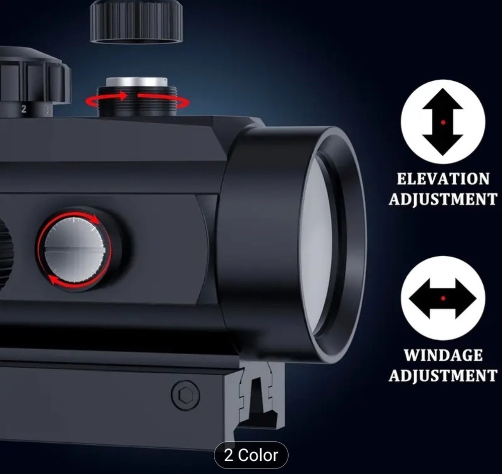 1X40 Red Green Dot Sight Riflescope