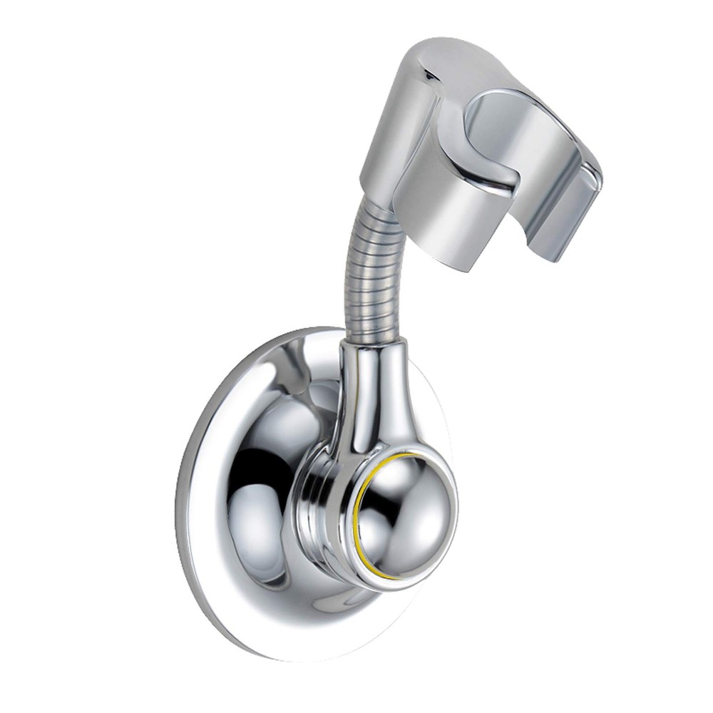 Bafeel Shower Head Holder Suction Cup Handheld Bracket Chrome Silver