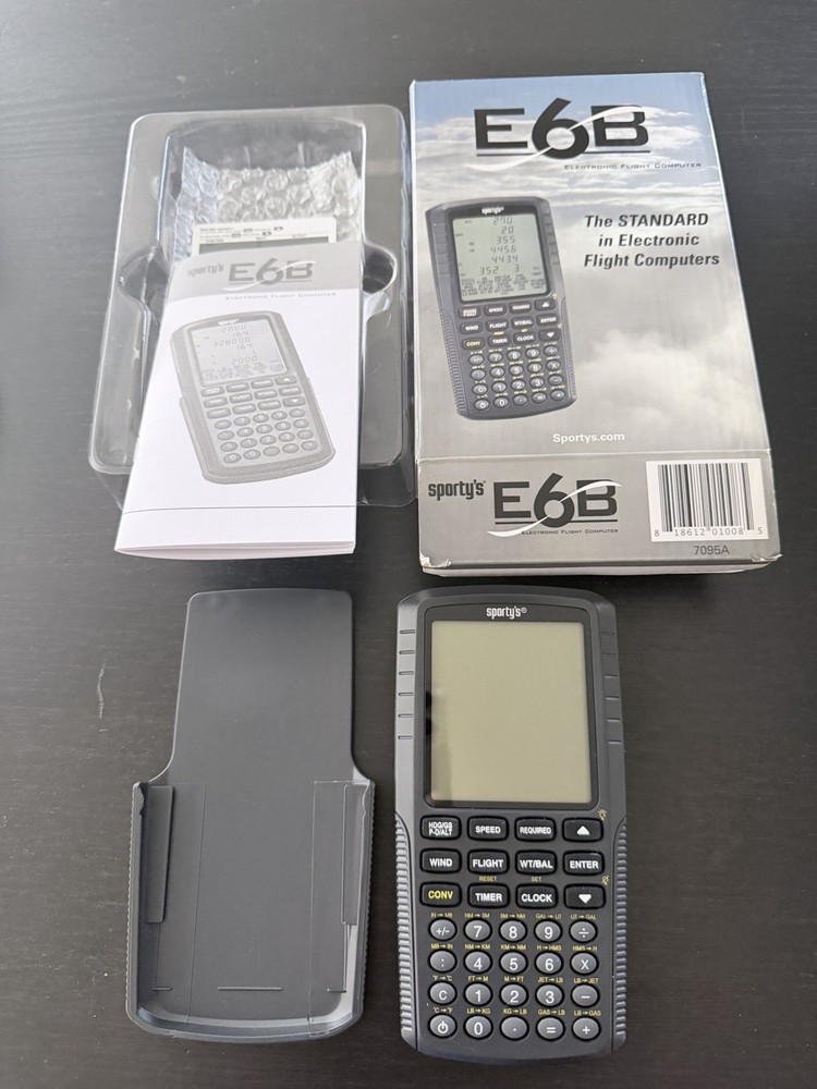 E6B Pilot Electronic Flight Computer with Manual