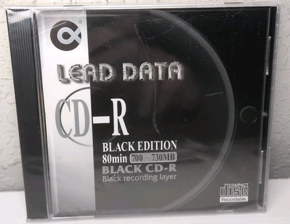 Lead Data CD-R Black Edition 80min Brand New B208
