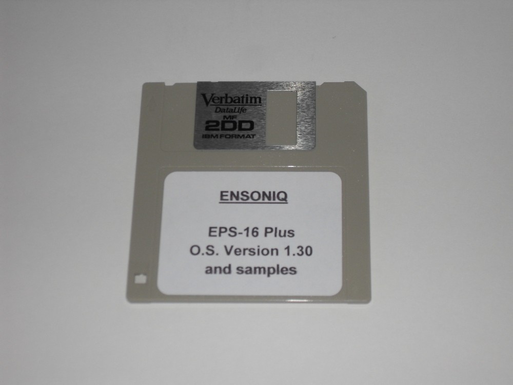 Ensoniq EPS-16 Plus OS 1.30 Boot Disk - Operating System Disk-includes 5 Samples