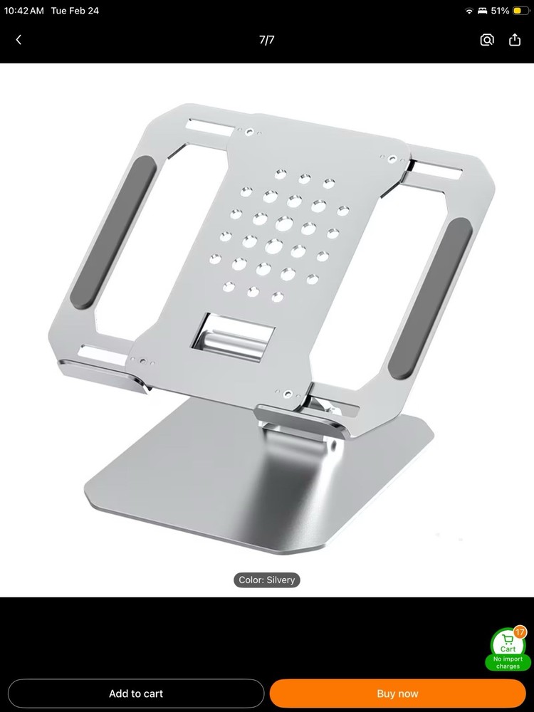 Adjustable Ergonomic Laptop Stand