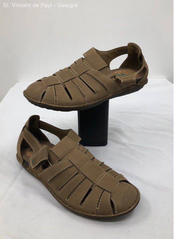Geekol Brown Solid Strappy Sandal Men