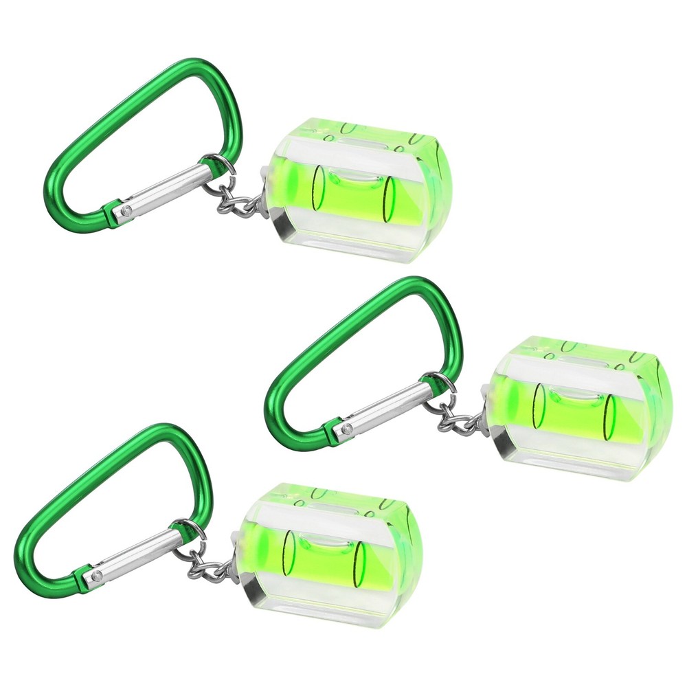 WORKPRO 3-Pack Small Bubble Level with Keychain Mini Pocket Tool Spirit Level