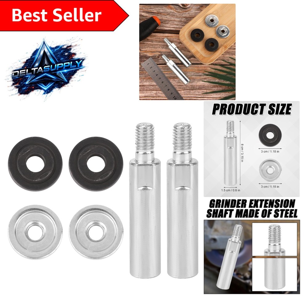 6pcs Threaded Angle Grinder Extension Kit - For Tight Spaces & Smooth Grinding