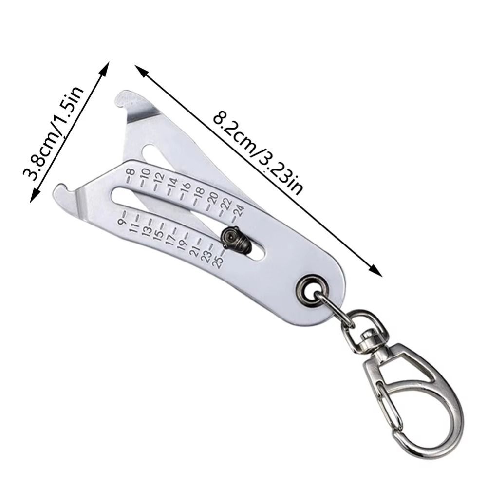 Portable Precise Thread Size Checker Keychain Bolt Size Checker Keychain Manual