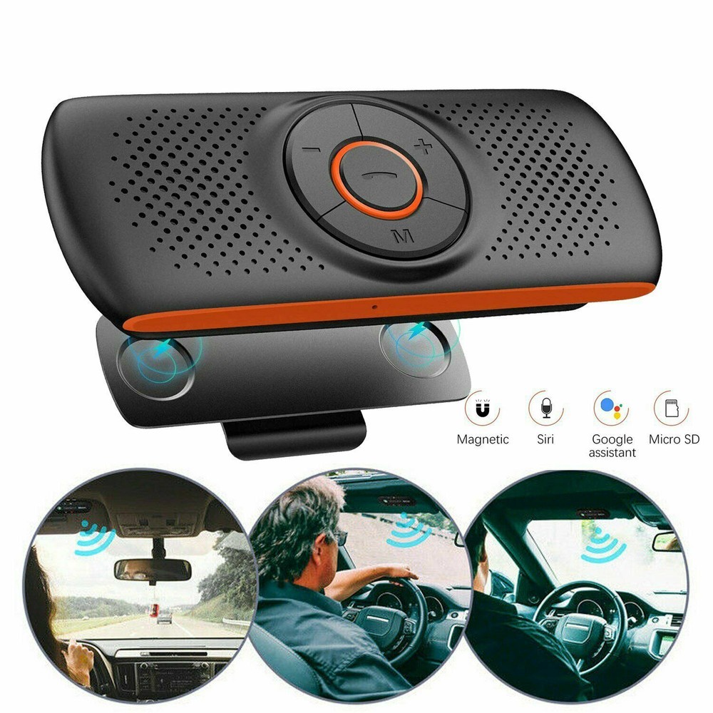 Auto Sun Visor Wireless B-T Hands Free Car Kit Speakerphone Speaker Phone