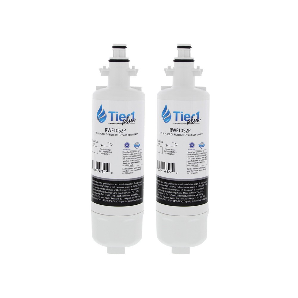 Fits LT700P LG Replacement Refrigerator Water Filter 2-Pack