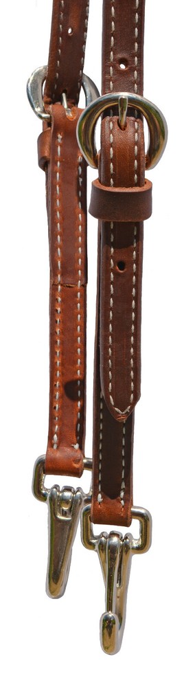 Harness Leather Slip Training Headstall with Snaps at Bit Ends USA