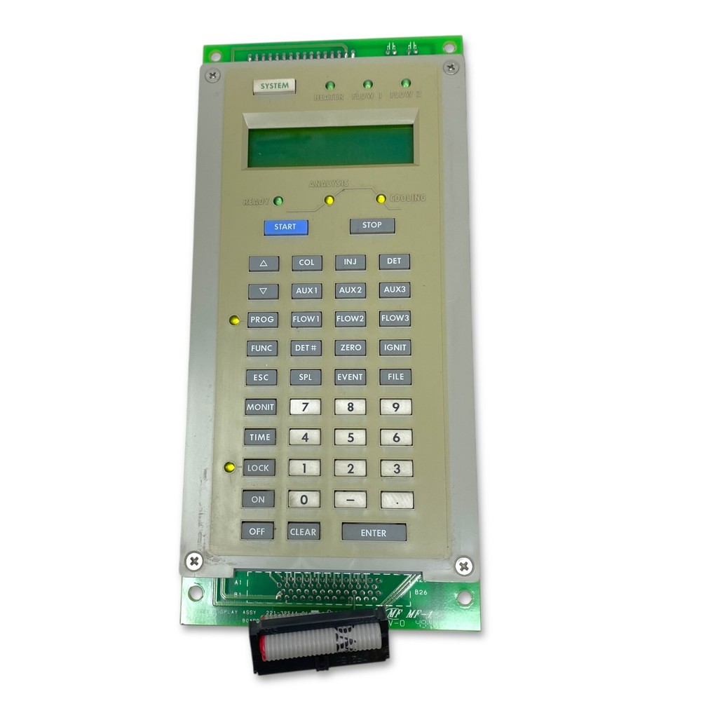 Shimadzu GC-17A Gas Chromatograph Front Panel Display Keypad Keyboard Controller