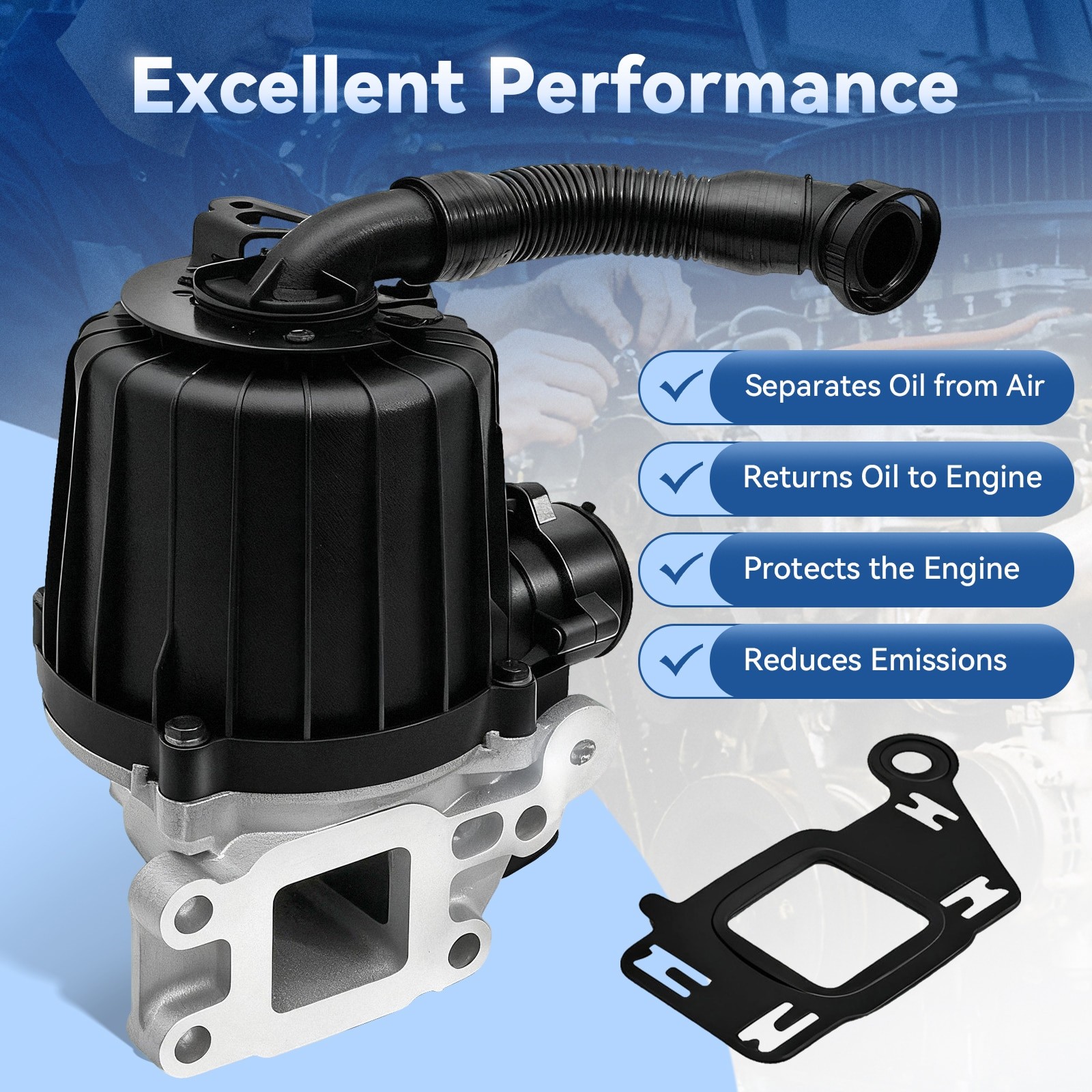 Crankcase Breather Oil Separator For Freightliner For Detroit DD15 DD13 Engine