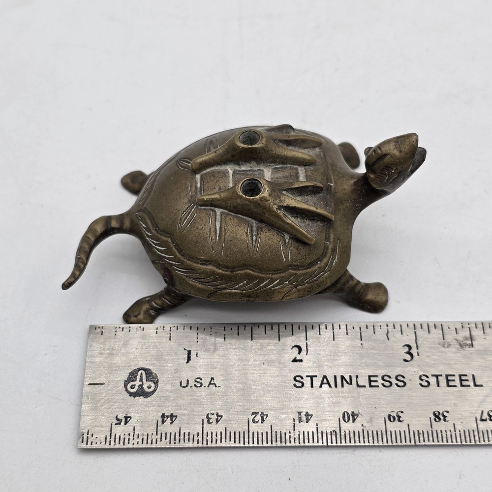 Vintage Bronze / Brass Turtle 3"