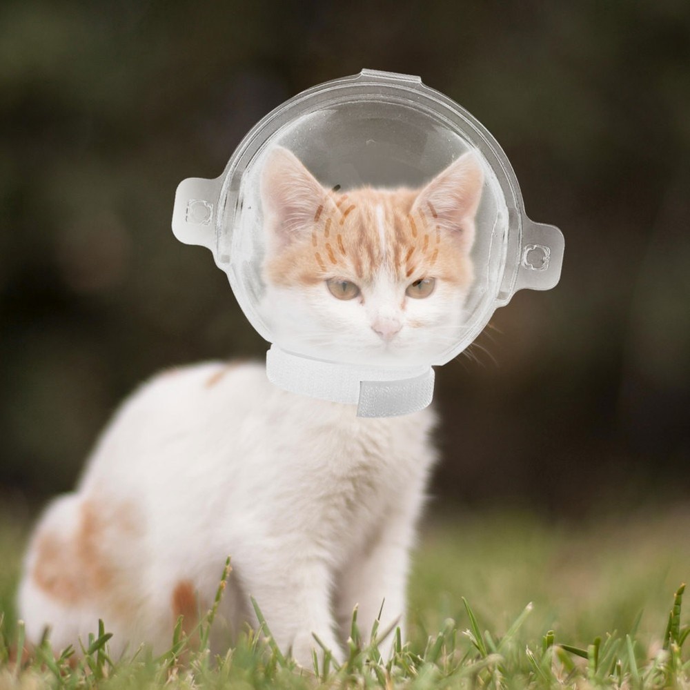 Adjustable Protective Hood Cat Head Covering Bite Resistant Muzzle