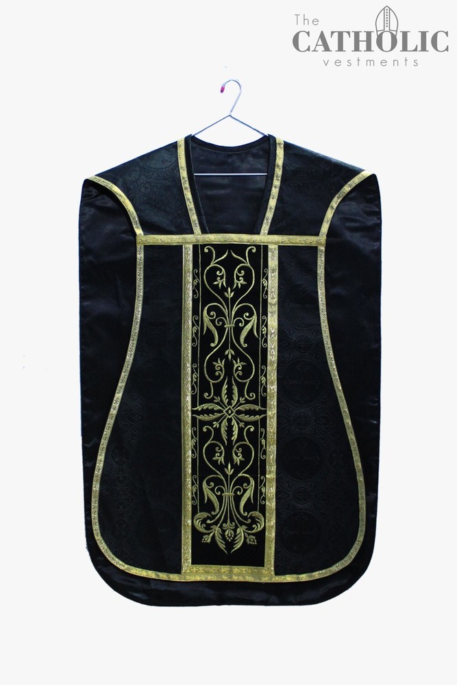 Fiddleback Vestment & Mass Sets - Black