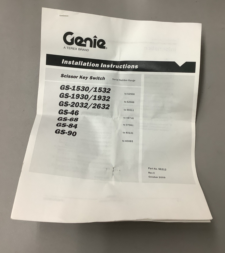 Total Source GN96011GT Ignition Switch 3 Position for Genie (b422)