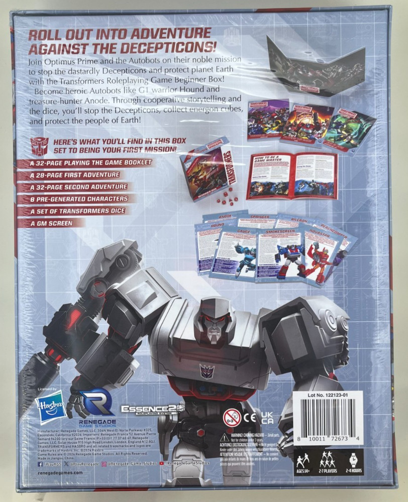 Transformers RPG Beginner Box: Roll Out