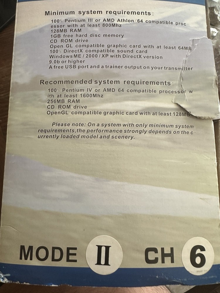 Dynam USB RC Flight Simulator Controller In Original Box USED CONDITION