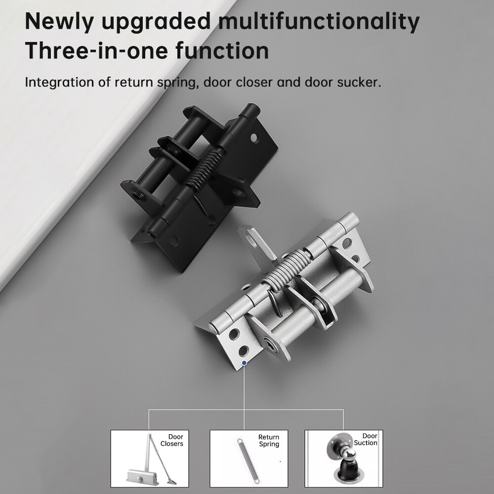 Self-Closing Door Hinge Spring Positioning Hinge Door Closer Automatic Closing