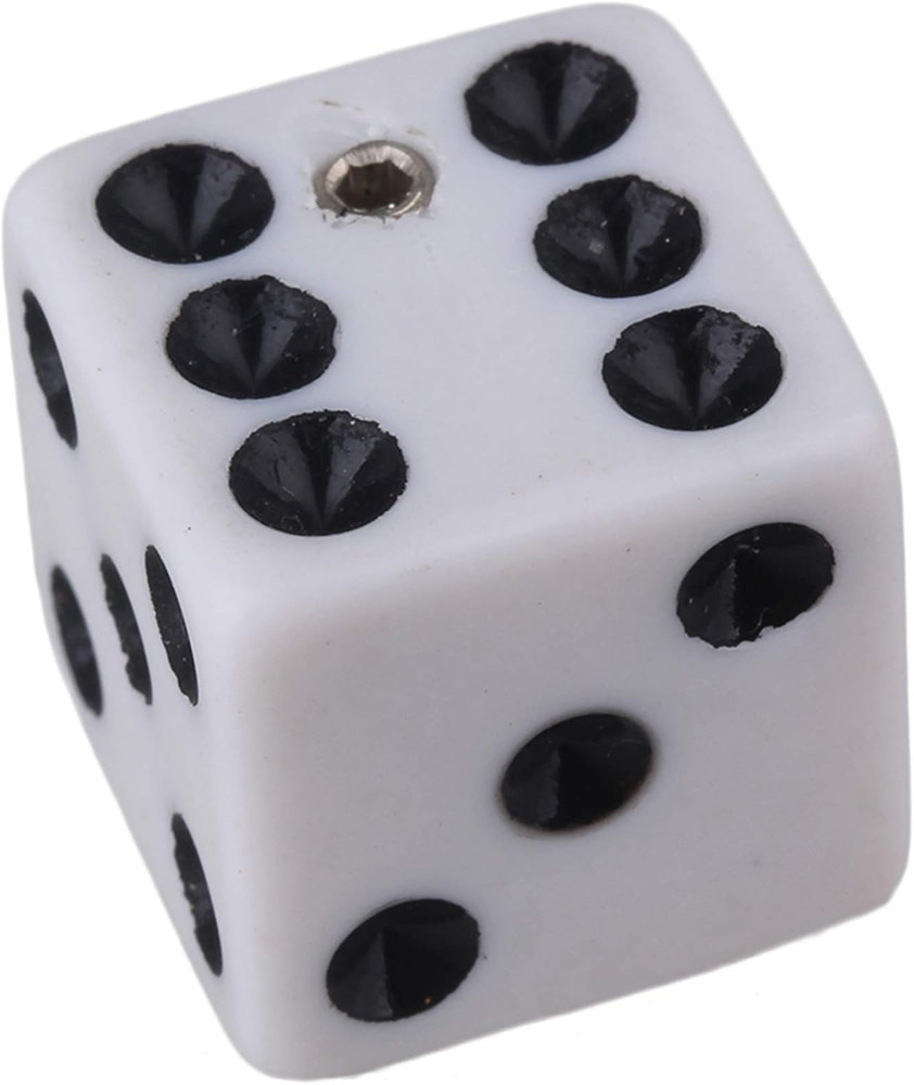 9PCS Electric Guitar Volume Control Knobs - Three Color Dice Style with Wrench