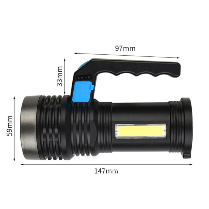 Most Powerful 22000000LM Torch LED Flashlight USB Rechargeable Tactical Light