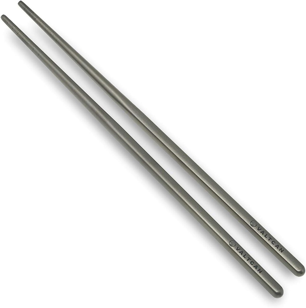 Titanium Chopstis 9 inch Ultralight - Grooved Tips, Zero
