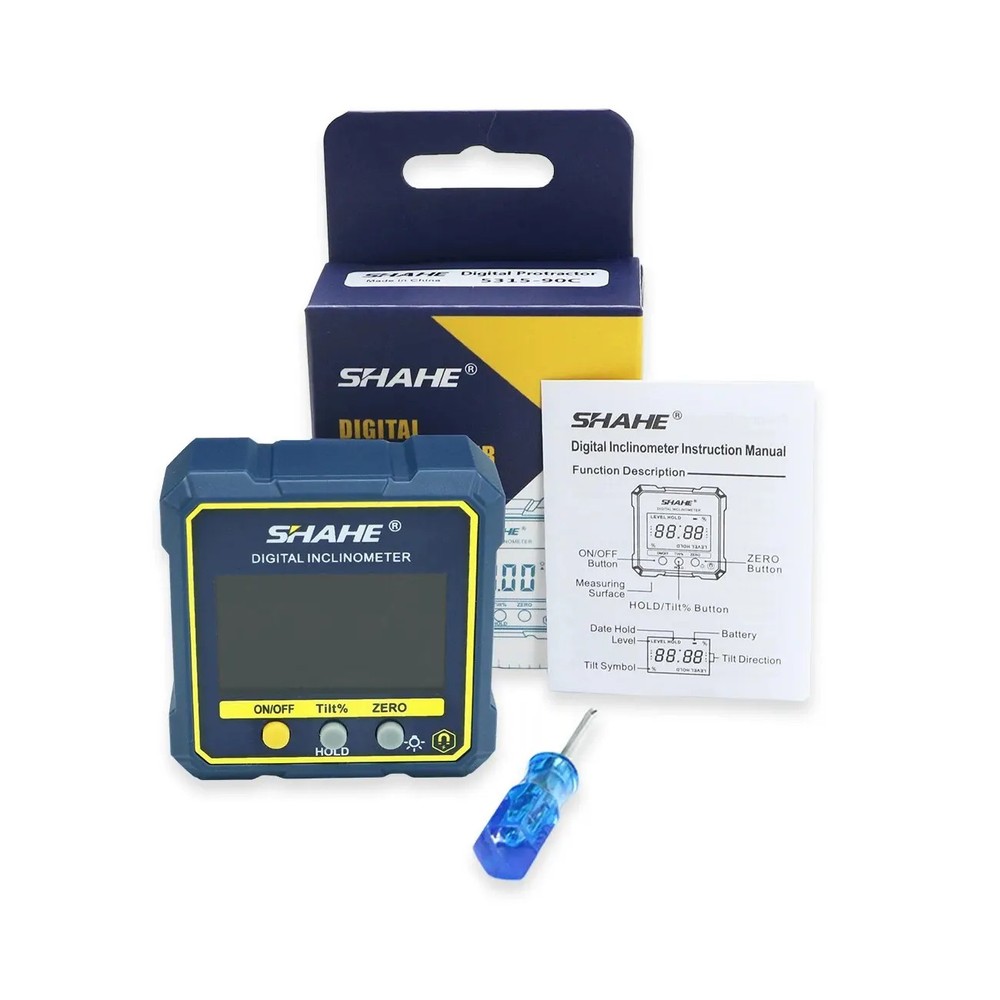 Digital Angle Gauge Magnetic Protractor Inclinometer Level Angle Finder Angle Cu