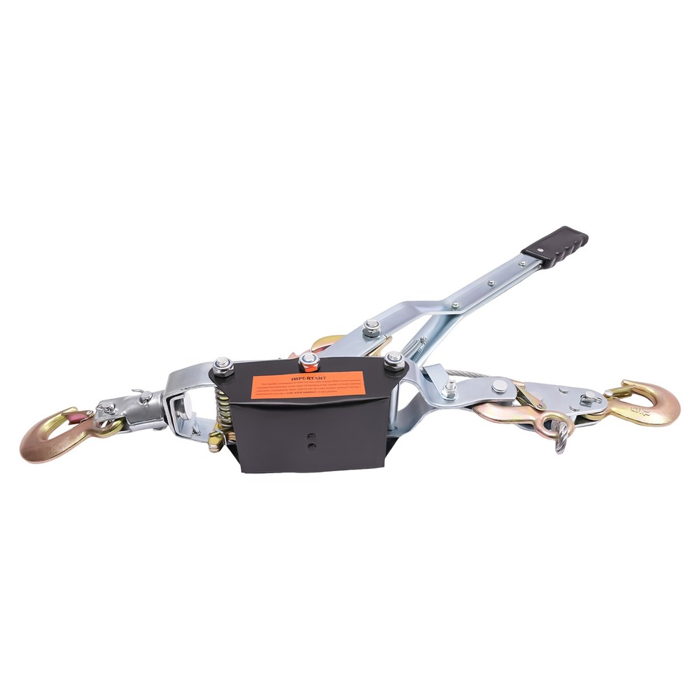 Power Puller Tightener with 3 Hooks and Dual Gears,Heavy Duty Cable Winch Puller