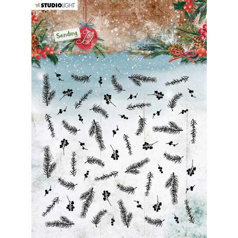 Studio Light  Acrylic Stamp   SENDING JOY - # 7